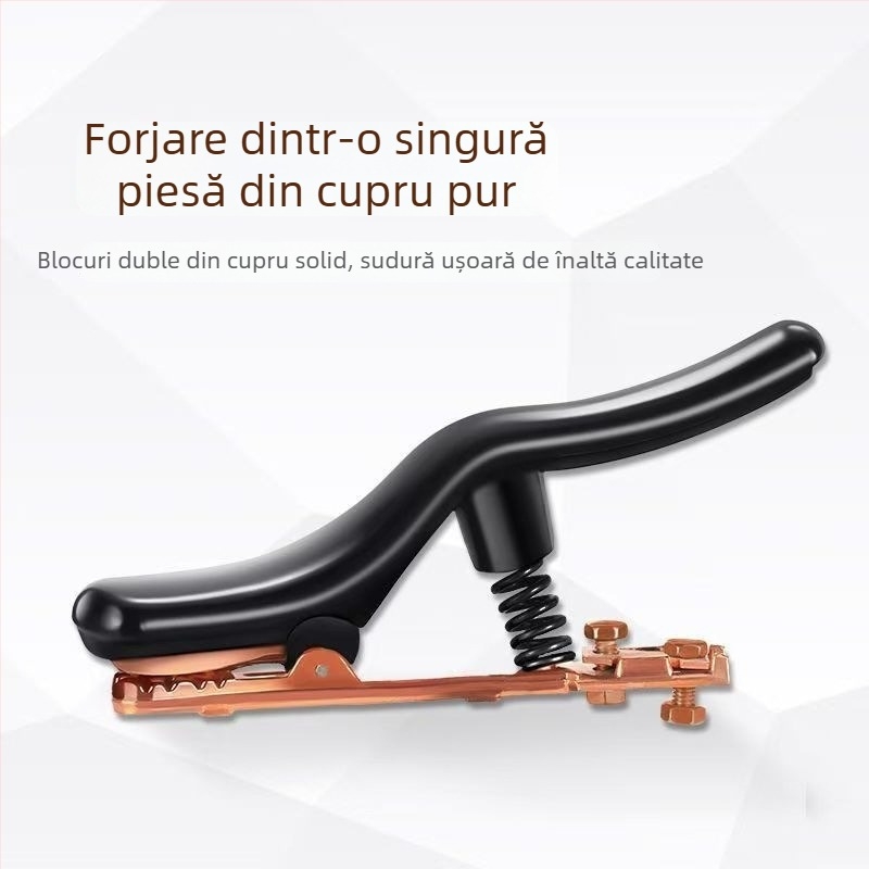 Clește de sudură industrial, cu mânere îngroșate, construcție din cupru pur turnat dintr-un singur ansamblu, rezistente la căderi