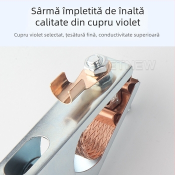 Clește de împământare pentru sudură și accesorii – clește de împământare pentru sudură cu arc argon, cablu cupru