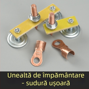 Magnet de împământare puternic pentru sudură – clemă de împământare și cap de fixare a fierului