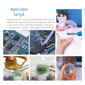 Fier de lipit electric și cuțit electric, dual‑purpose, pentru găurirea și tăierea ghivecelor, proiecte DIY pentru casă
