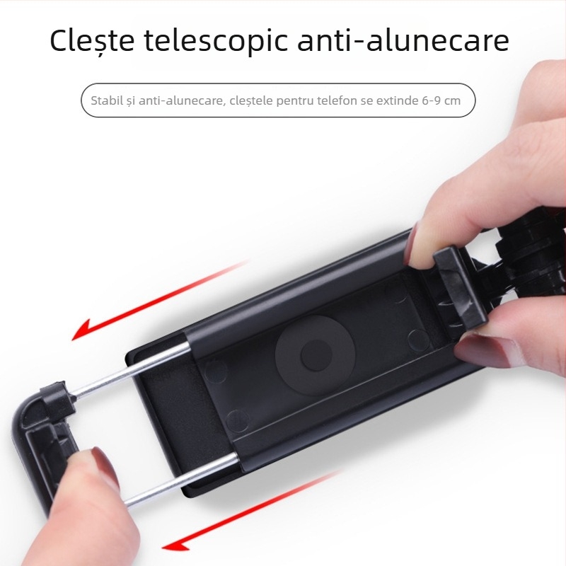 Bețișor pentru selfie cu control prin cablu, extins, a treia generație, din aliaj de aluminiu, mâner, pliabil, universal pentru streaming live și fotografie