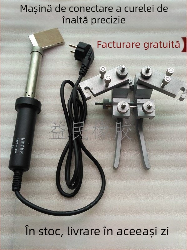Conector triunghiular din poliuretan pentru curele circulare, fier de sudură cu topire la cald