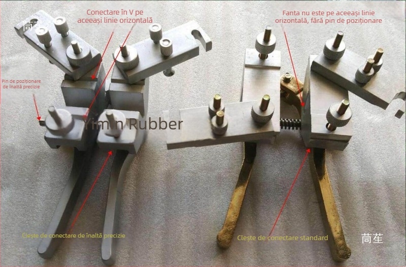 Conector triunghiular din poliuretan pentru curele circulare, fier de sudură cu topire la cald