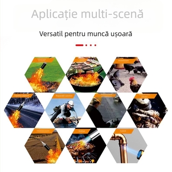 Torţă de încălzire cu două duze pentru sudură fără oxigen, torță de sudură cu două capete, duze interschimbabile 40/50