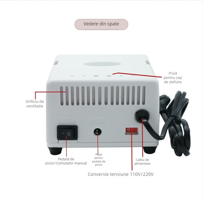 Mașină dentară de șlefuire și polizat M4 cu perie, mic instrument electric pentru gravură pe jad și pe metal, model H200