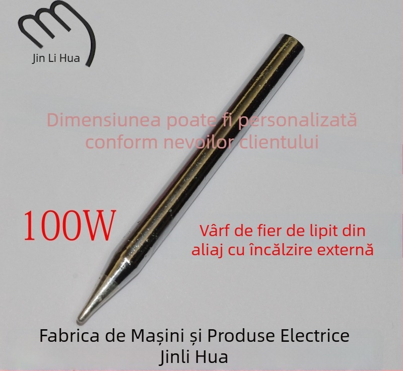 Vârf de lipire din aliaj Golden Flower, 100W, vârf ascuțit, încălzire externă, temperatură constantă