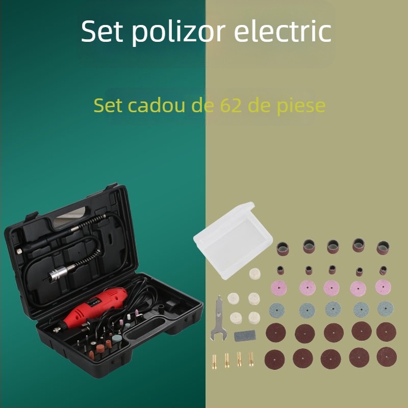 Set de freză electrică pentru uz casnic, motor din cupru 180W, tip sandwich 3.0, pentru șlefuire și gravare