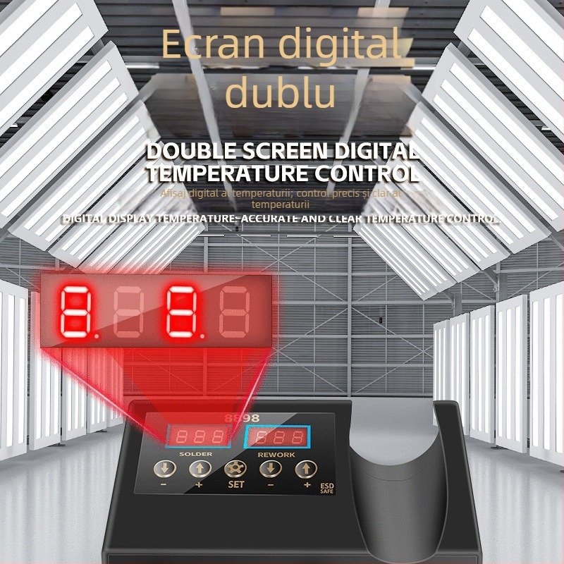 8586 Stație de lipit cu aer cald, 2 în 1 pentru desolderarea telefoanelor mobile