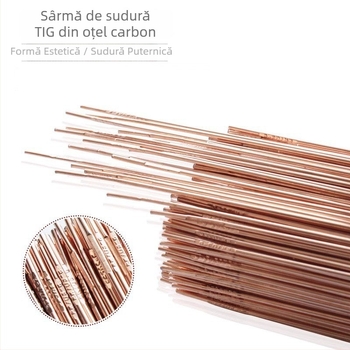 TIG-50 sârmă de sudură din oțel carbon pentru arc cu argon ER70S-6, sârmă drept cu cupru-plată