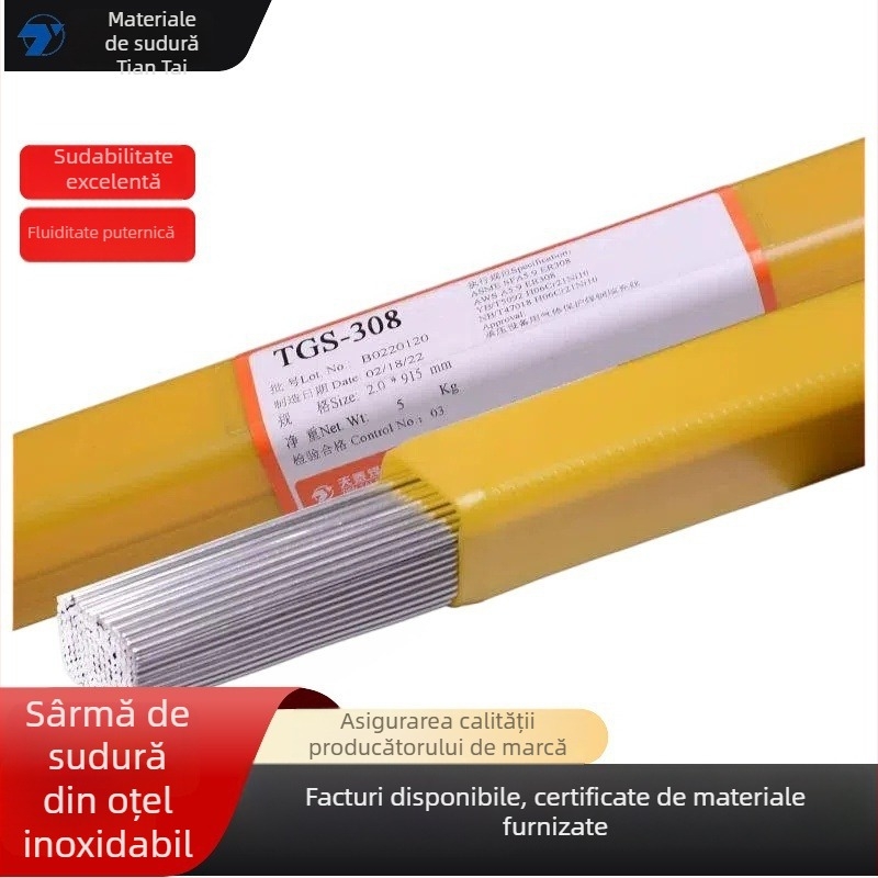 Sârmă de sudură cu arc argon din oțel inoxidabil TGS-308, 308L, 309L, 310, 316L, 347, 2209