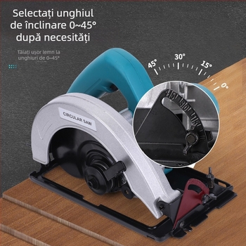 Mu Lan ferăstrău circular pentru lemn, 7 inch, brushless, portabil, utilizare cu o singură mână