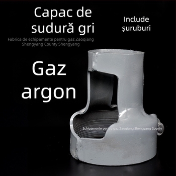Capac de protecție a valvei cilindrului de oxigen, placă de oțel sudată, tip fix cu șuruburi, Model B