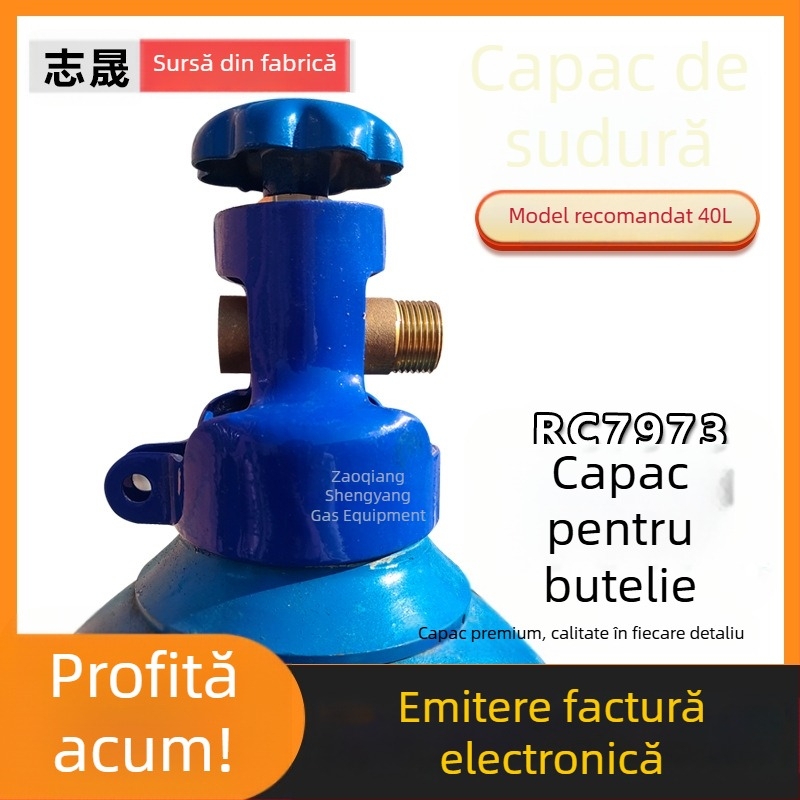 Capac de protecție a valvei cilindrului de oxigen, placă de oțel sudată, tip fix cu șuruburi, Model B