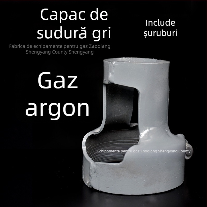 Capac de protecție a valvei cilindrului de oxigen, placă de oțel sudată, tip fix cu șuruburi, Model B