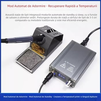 Stație de lipire T12D+ cu temperatură reglabilă pentru repararea telefoanelor mobile – kit DIY