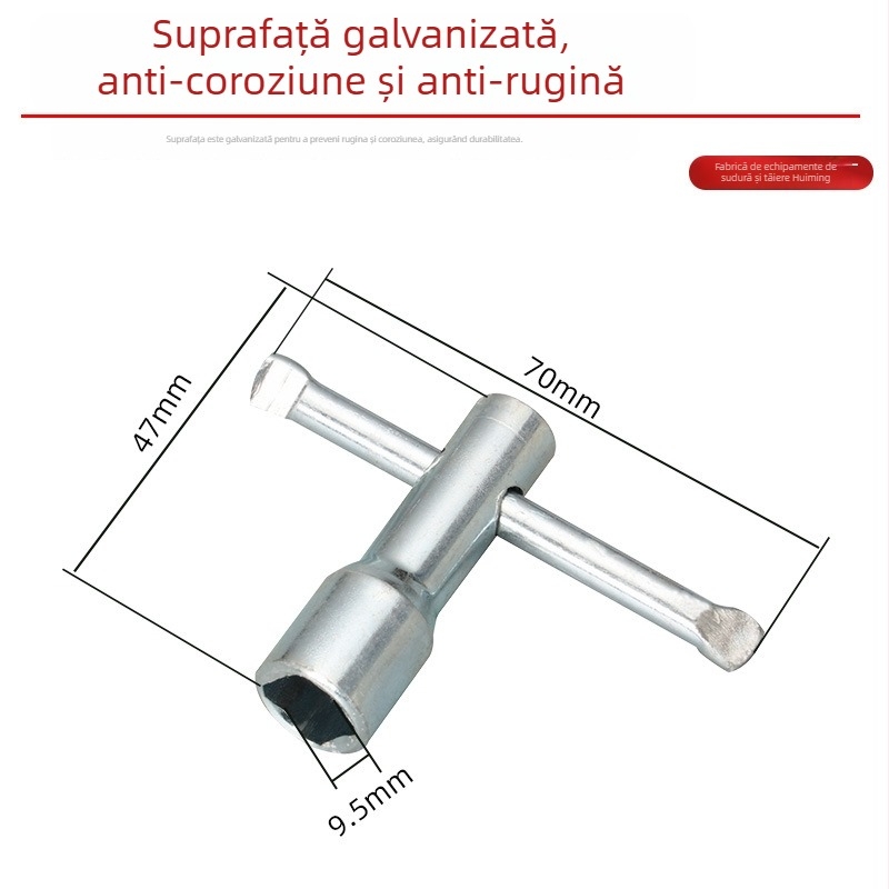 Cheie pentru regulator de acetilenă și accesorii pentru valvă de eliberare a presiunii