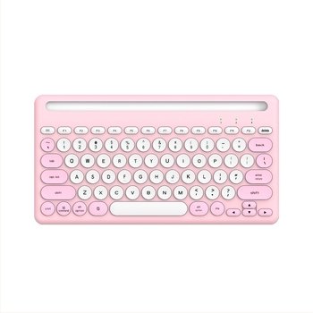 Set de tastatură Bluetooth wireless cu design cu slot pentru carduri, conectivitate cu patru canale, compatibil cu tablete, laptopuri și telefoane, design elegant