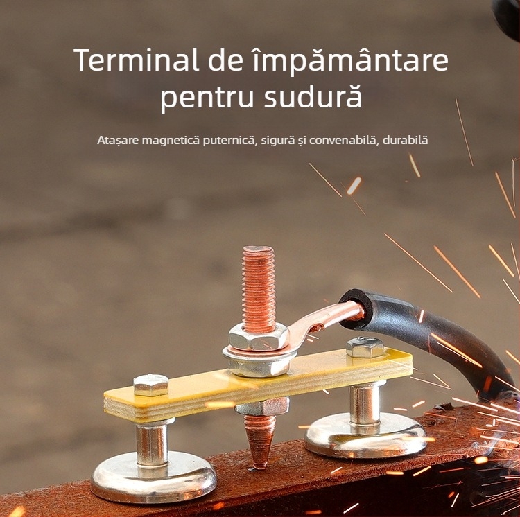 Clește magnetic de împământare pentru sudură – cu capete simple sau duble