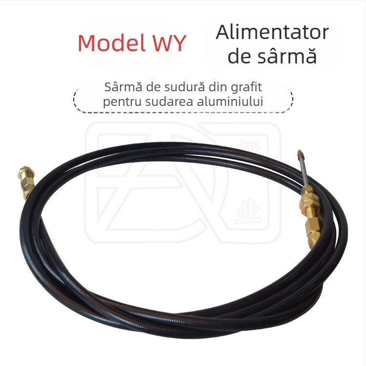 Sudură cu laser portabilă: țeavă de alimentare cu fir pentru aluminiu, grafit, oțel carbon, fier și oțel inoxidabil – furtun de 3 m sau 5 m