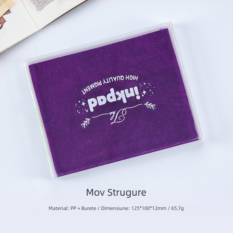 Tampon de cerneală cu 8 culori, formă de palmă, pentru copii — ștampilă din silicon pentru pictură DIY cu degetele