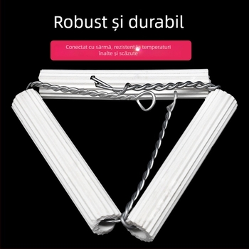 Triunghi ceramic din lut cu capac, crucibil porțelan rezistent la temperaturi înalte, clește pentru cruciblă, 65–75 mm, echipament de laborator