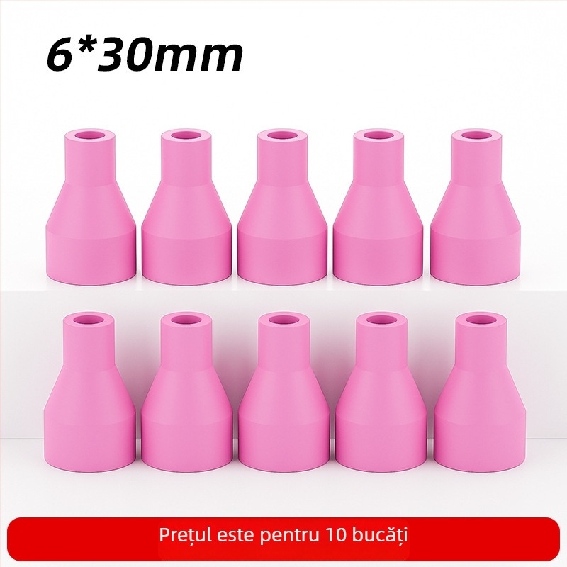 Qq150A duză ceramică pentru sudură cu arc argon pentru pistol de sudură – capac de protecție a duzei ceramic 6×30 mm