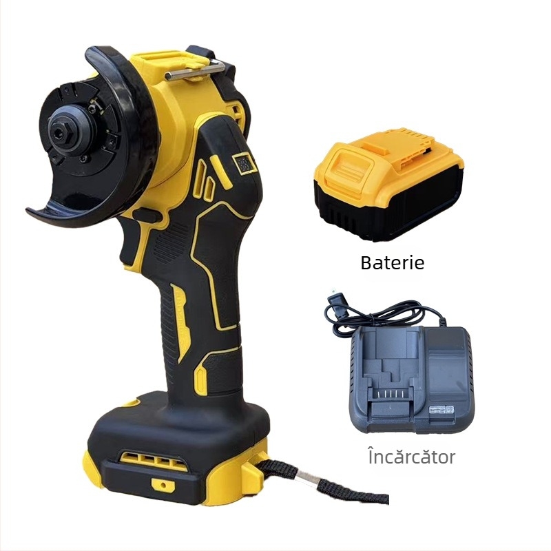 Poliză unghiulară fără peri, portabilă, cu baterie litiu, 3 inch