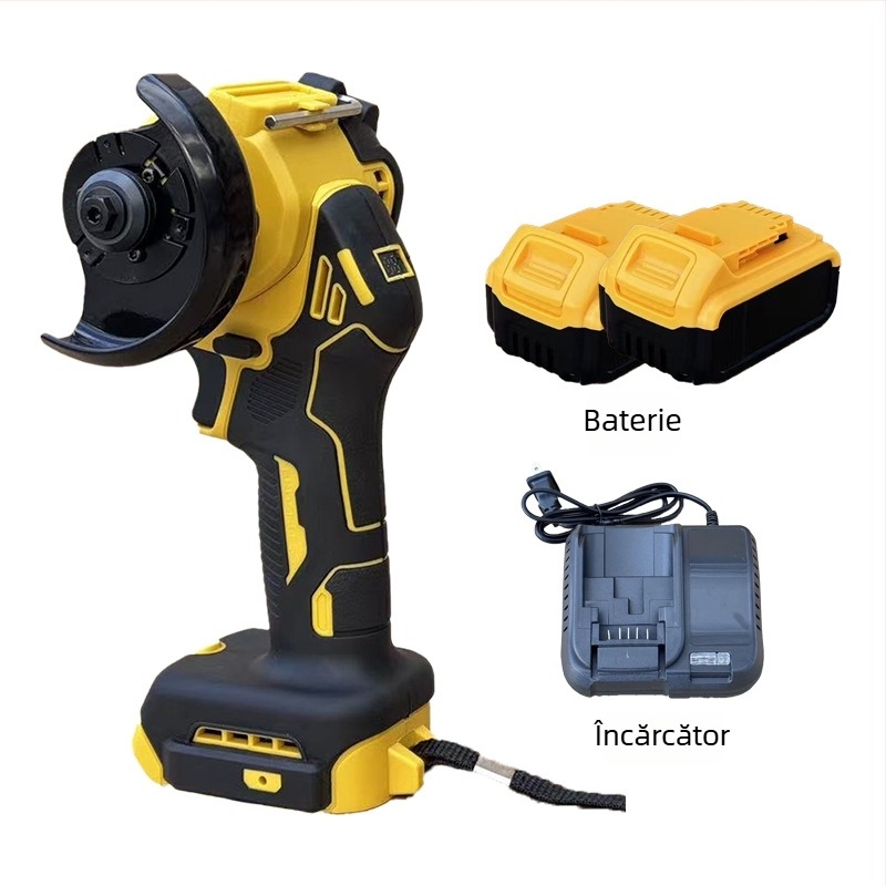 Poliză unghiulară fără peri, portabilă, cu baterie litiu, 3 inch
