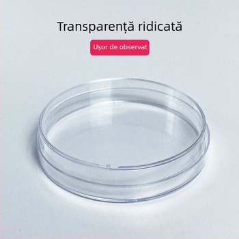 Plăci Petri din plastic, de unică folosință, diametre 60 mm și 90 mm, îngroșate, steril cu capac, rotunde și pătrate, model 3555