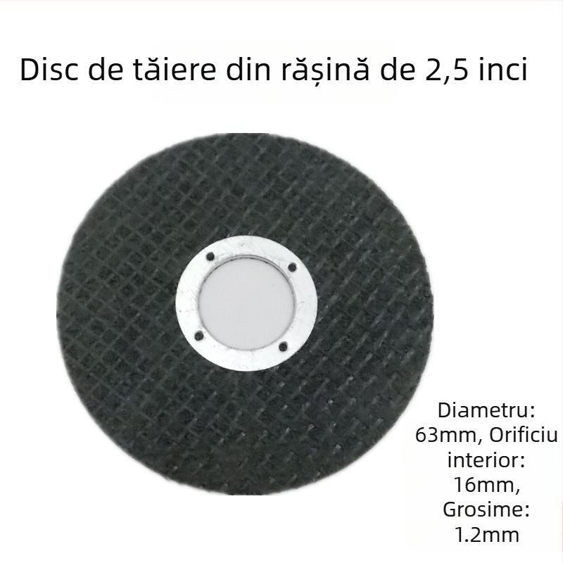 Lama de ferăstrău din aliaj HSS, diametru 2.5 inchi (63 mm), segment diamantat și disc abraziv din rășină — lamă de tăiere multifuncțională