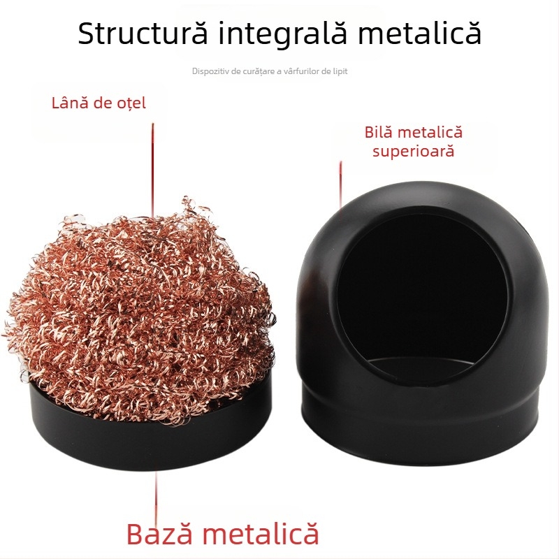 Curățător pentru vârful de lipire cu bilă de curățare și îndepărtarea reziduurilor de staniu