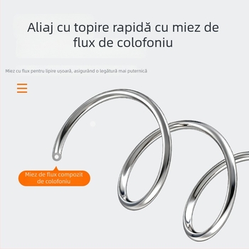 Welding Fort sârmă de lipit cu miez de rosin, înaltă puritate, fum redus, fără curățare, tambur mic, 100 g