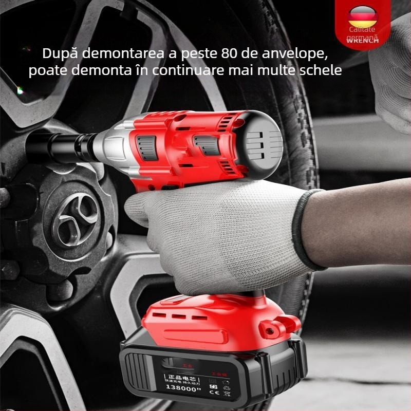 Cheie electrică fără cablu, multifuncțională, cu cuplu mare, baterie litiu reîncărcabilă, pentru uz casnic și lucru pe schelă.