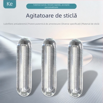 Bară de amestec din sticlă, rezistentă la 350°C, cu magnet samariu-cobalt, rotor ne-demagnetizant