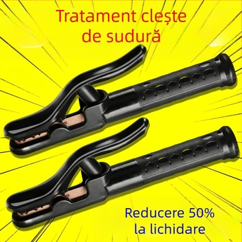 Clește de sudură cu arc Black Diamond, mâner îngroșat, rezistent la 800°C, cu cupru pur, putere mare 1000, încălzire forjată