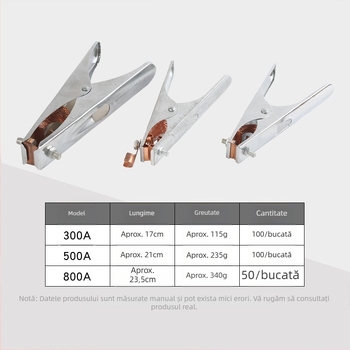 Clamă de împământare în stil olandez pentru sudură, clemă de sudură întărită 300A/500A/800A