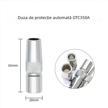 Accesorii pentru pistolul de sudură robotic automat OTC: model 350A tijă de conectare, manșon izolant, vârf conductiv, duză de protecție