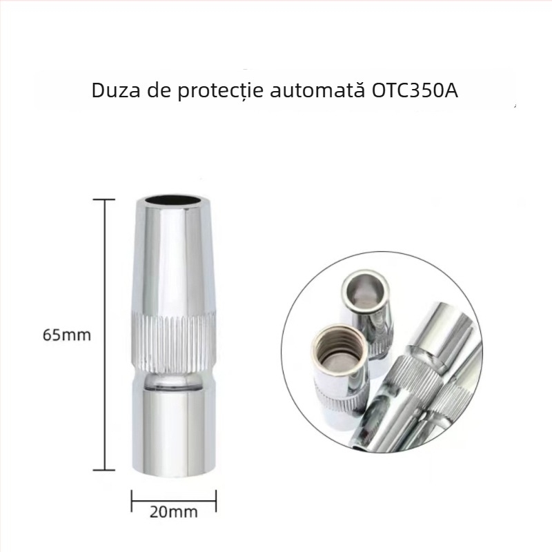 Accesorii pentru pistolul de sudură robotic automat OTC: model 350A tijă de conectare, manșon izolant, vârf conductiv, duză de protecție