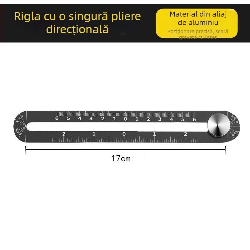 Riglă pliantă universală cu șase fețe pentru plăci ceramice, localizator de găuri, tâmplărie și zidărie — Xuan xuan