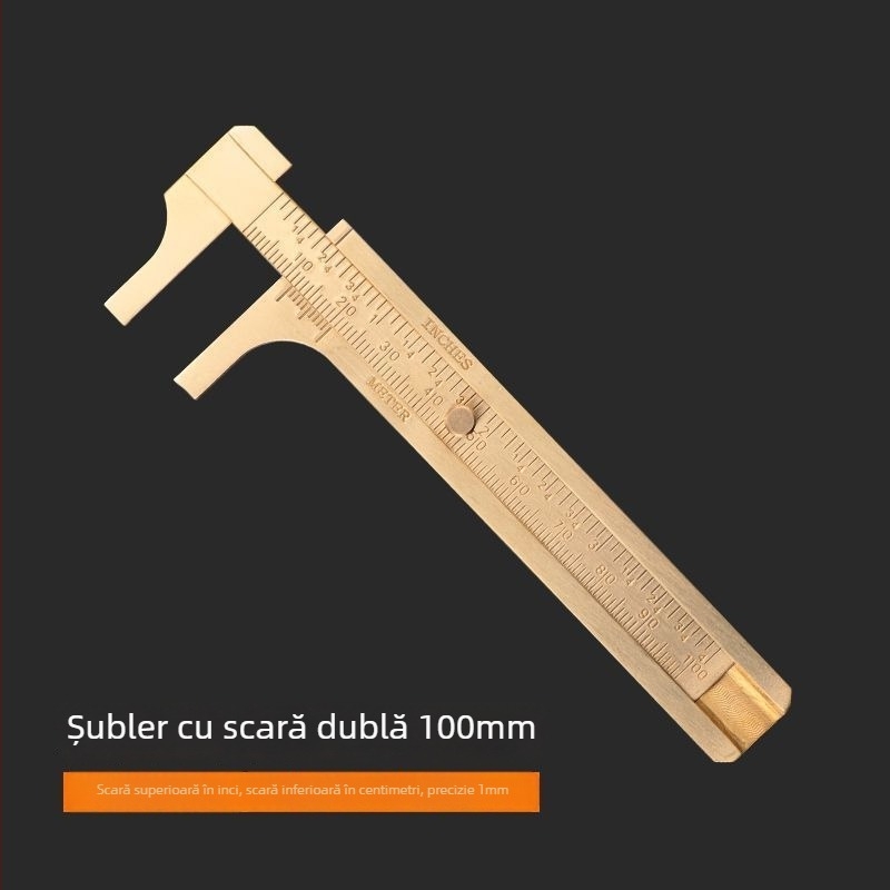 Caliper digital din cupru, compact, cu afișaj vernier, pentru bijuterii, precizie înaltă