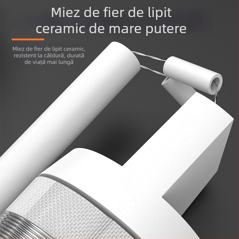 Element ceramic de încălzire pentru fierul de lipit, cu mâner din lemn, mare putere, opțiuni 50/75/100/150/200W și 300/500W