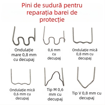 Sârmă de sudură pentru repararea barei din plastic a mașinii și cuie de sudură pentru fisuri