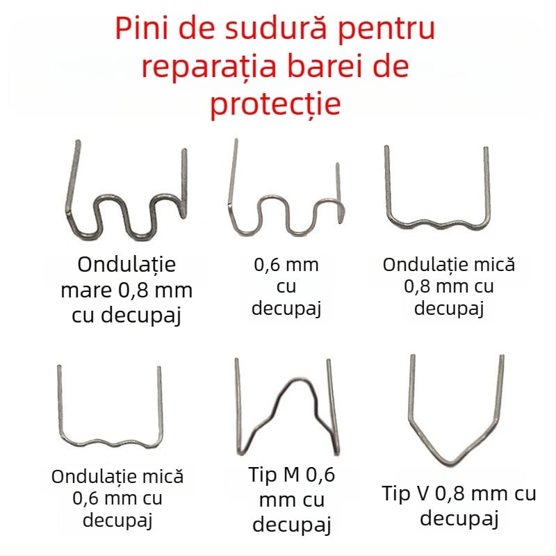 Sârmă de sudură pentru repararea barei din plastic a mașinii și cuie de sudură pentru fisuri
