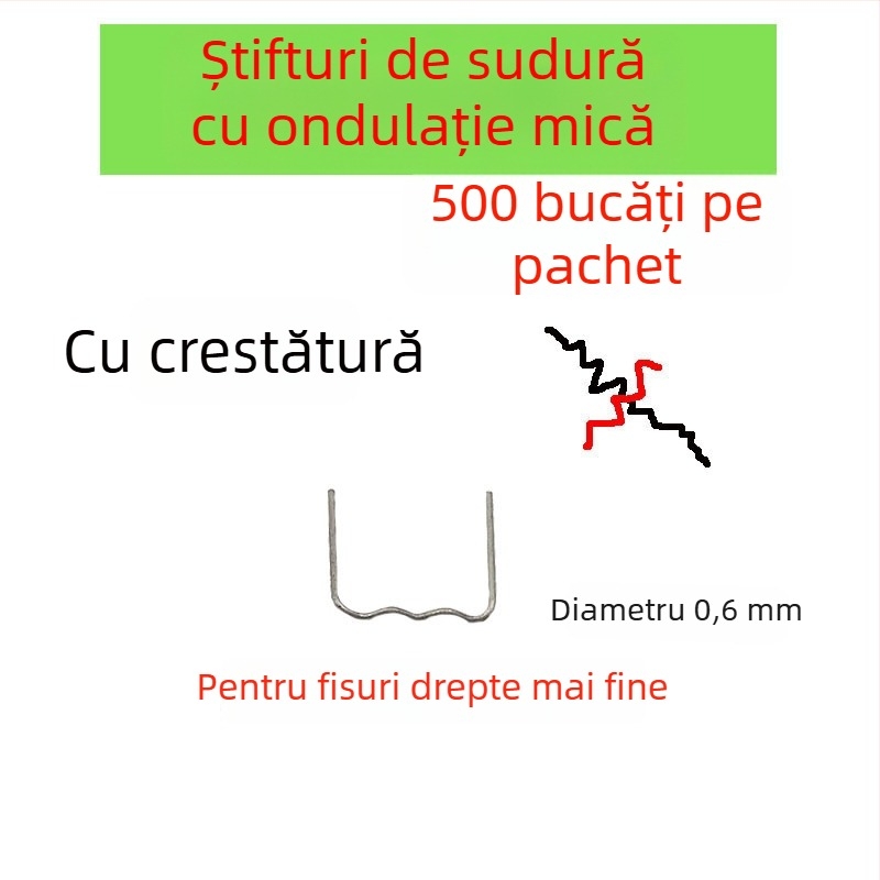 Sârmă de sudură pentru repararea barei din plastic a mașinii și cuie de sudură pentru fisuri