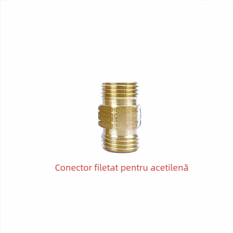 Conector pentru țevi de oxigen cu sârmă din oțel; cuplă din cupru pentru țevi de acetilenă/propan