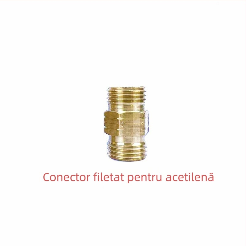 Conector pentru țevi de oxigen cu sârmă din oțel; cuplă din cupru pentru țevi de acetilenă/propan