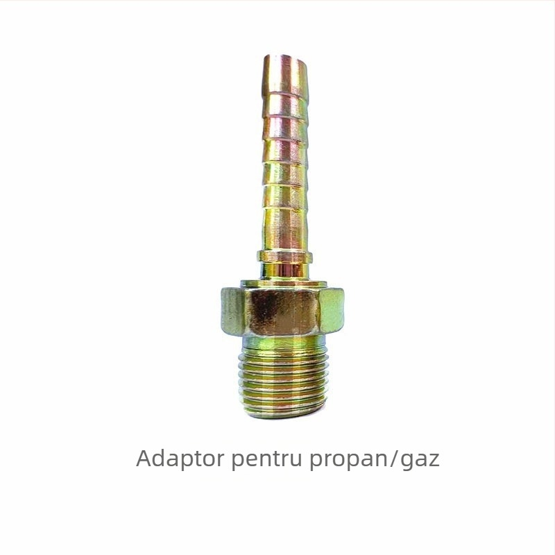 Conector pentru țevi de oxigen cu sârmă din oțel; cuplă din cupru pentru țevi de acetilenă/propan