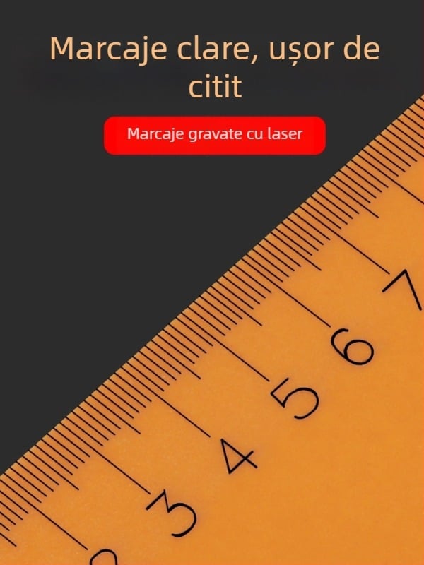 Riglă triunghiulară pentru tâmplărie cu plăcuță bakelită, riglă pătrată mare, unghi drept de 90°, unelte decorative