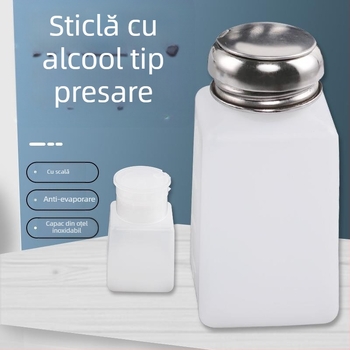 Welder sticle din plastic antistatice pentru alcool, cu capac de apăsare, 100/200/250 ml