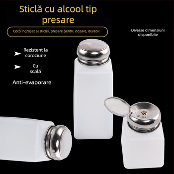 Welder sticle din plastic antistatice pentru alcool, cu capac de apăsare, 100/200/250 ml